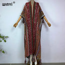 WINYI woman Winter Knitted cardigan coat Loose Christmas Fashion hipster party dress Thick Warm free size Female cloke overcoat