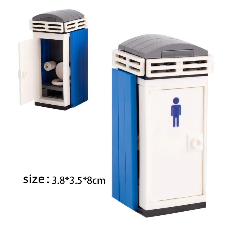 MOC City Series Building Blocks Figure Furniture House Kitchen Medieval Accessories DIY Bricks Set Christmas Toys for Kid Gifts