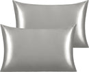 2 Pack Silk Satin Toddler Pillowcases 30X50CM, Super Soft and Silky Cooling Travel PillowCases for Nursery, Kids, Boys Girls