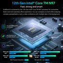 Blackview AceBook 8 Laptop 15.6" 12th Gen Intel Alder Lake N97 16GB RAM 512GB SSD + expansion up to 1TB Windows 11 Home 15.6"