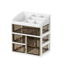Large-capacity Desk Organizer Storage Box Dust-proof Clear Dormitory Drawer Display Rack Plastic Skin Care Products Shelf