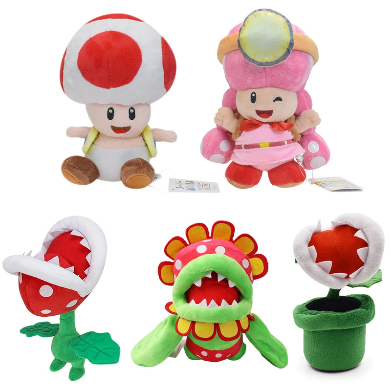Super Mario Bros. Wonder Plush Toy Mairo Luigi Princess Peach Daisy Toad Toadette Yoshi Soft Stuffed Dolls Nabbit Skedaddlers