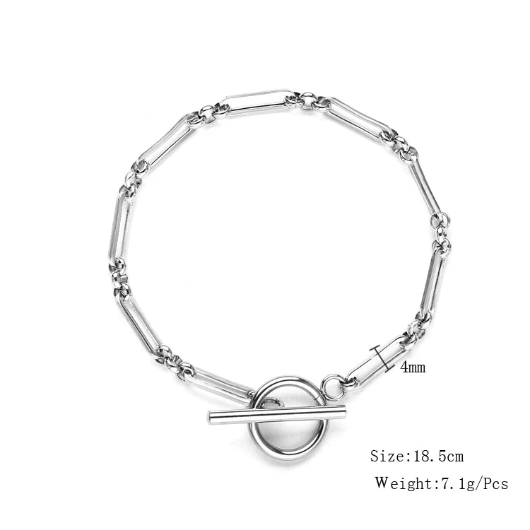 Multiple Styles Cross Chain Fashion Jewelry Unisex Daily gifts Waterproof Durable Non Fading Metal Stainless Steel Bracelets