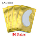 25/50/100Pairs Eye Patches Under Eyelash Pads for Building Hydrogel Paper Patches Pink Lint Free Stickers for False Eyelashes
