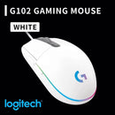 Logitech G102 Gaming Mouse 8000 DPI HERO Sensor 20M Click Durability RGB Lighting for Competitive Esports Daily Play G102  Mouse