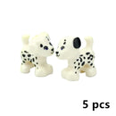 MOC City Animal Zoo Fram Accessories Building Block Figures Goat Sheep Eagle Owl Panda Parrot Seagull Penguin Bricks Toy Gift