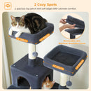 The Savannah | Multi-Level Cat Tree Tower with Scratching Posts & Condo