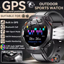 Military Smart Watch T-Rex 3 Bulit-in GPS Compass Altimeter Barometric 10ATM IP69K Waterproof AMOLED Bluetooth Call Smart watch