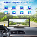 ESSGOO 10.26" Wireless CarPlay & Android Auto Dash Cam ADAS 4K DVR Bluetooth Audio AUX GPS Navigation Dashboard Video Recorder