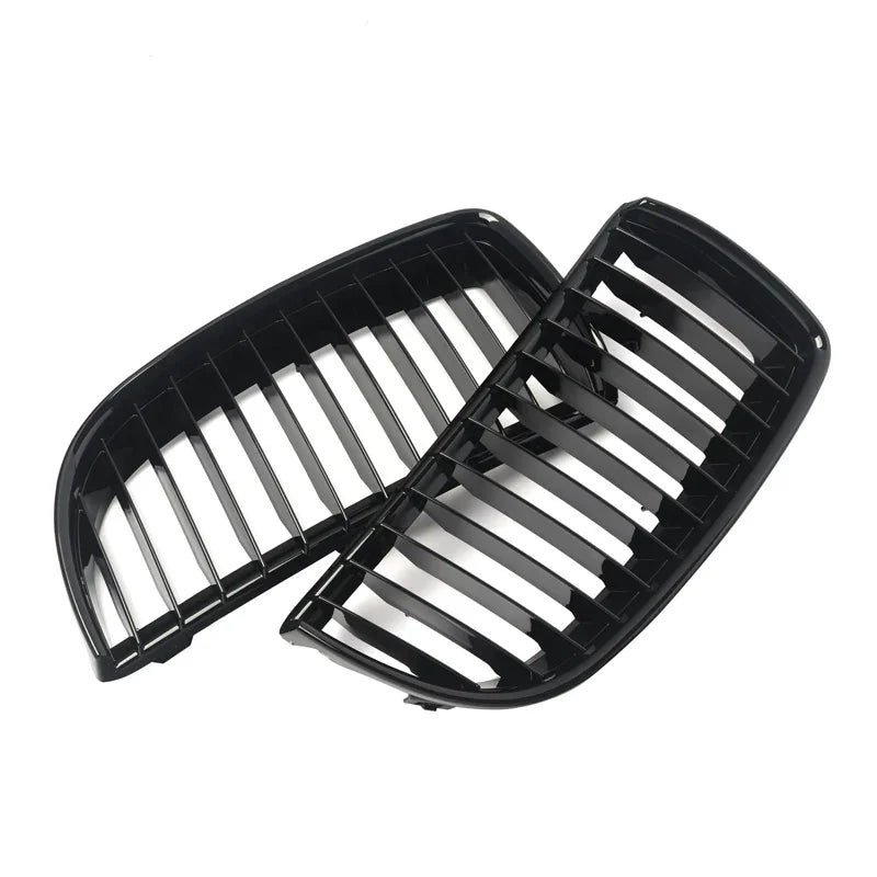 MagicKit Radiator Grilles For BMW 3 Series E90 E91 Saloon 2005-2008 Gloss Black  Front Kidney Grill Auto Car Accessories