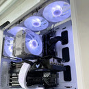 Wovibo PC Computer Cooling Case Radiator, Fan Cooler, RGB, ARGB, PWM, 4Pin, 5V, 3Pin, 120mm, Branco, Preto, 12cm