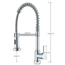 The Minimalist Retractable Kitchen Faucet in Brushed Stainless