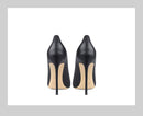 New Blue Black Serpentine Fine Heel, Pointed Shallow Mouth Splicing, Sexy and Versatile Women's High Heels