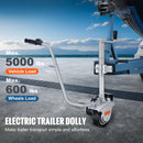 SucceBuy Electric Trailer Dolly 5000lbs Towing Capacity 350W 12V Trailer Jockey Wheel with 22 ft/min Moving Speed for Trailer