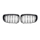 SAIQINGSP CAR Accessories TOOLS Front Grilles For BMW E81 E82 E87 E88 118i 128i 02007-2013 Gloss Black + Double Line