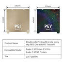 Double Side PET PEI PEO Spring Steel Sheet Magnetic Build Plate 235/310mm Heated Bed For Ender 3 S1/S1 Pro/Creality K1/K1 Max
