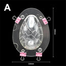 DIY Chocolate Mold 3D Polycarbonate Easter Egg Shape Cake Decoration Mould Candy Pudding Molds Baking Pastry Tools Accessories