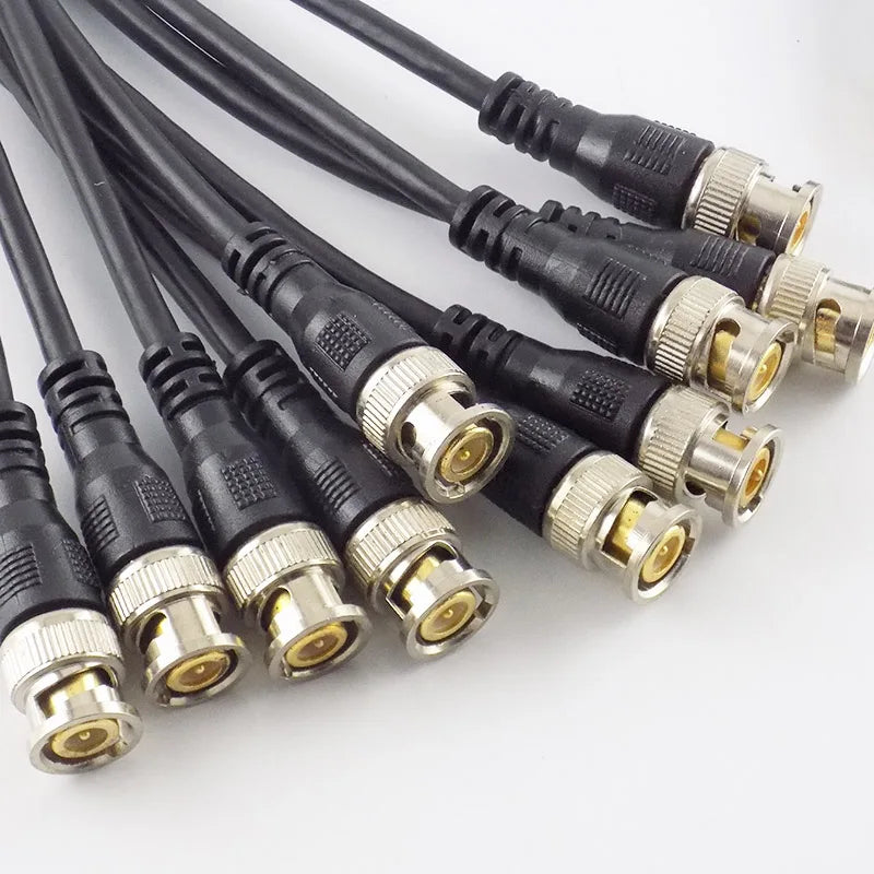 0.5M/1M/2M/3M BNC Male To Male Adapter Cable For CCTV Camera BNC Connector  GR59 75ohm Cable Camera BNC Accessories