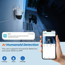 BESDER 5K 10MP WiFi Surveillance Camera 5Ghz Dual Lens Real-time intercom AI Human Detect 8MP 4K Outdoor Security PTZ IP Cameras