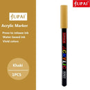 Jupai 1PCS Acrylic Marker Pens Plumones 24Color Painting Stationery Ceramic Glass Fabric Graffiti Waterproof Water-based