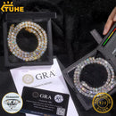TUHE Unisex Tennis Necklaces Silver 925 Moissanite For Women Man 2MM-3MM Tennis Chain For Women Men Hip Hop Jewelry Party Gift