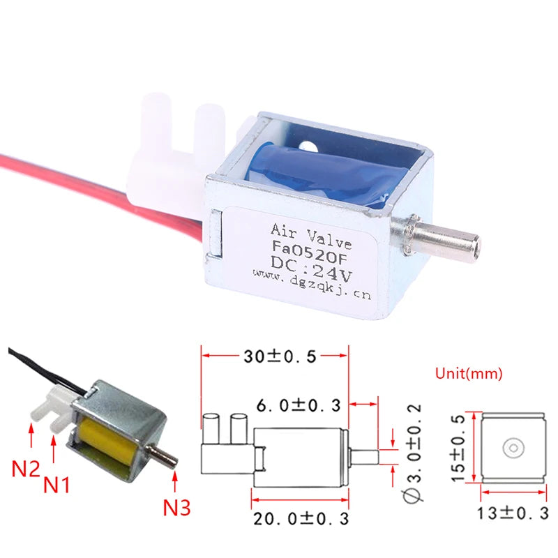 DC 4.5V 6V 12V 24V Tiny Mini Solenoid Valve Normally Closed N/C Flow Control Water Valve Water Pump 1Pcs