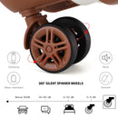 Kono Lightweight Cabin Suitcase - 20/24/28 Inch ABS Hard Shell, Fits EasyJet Under Seat, large-Compact Carry-On Trolley Case