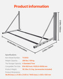 The Tire Ladder | Wall-Mounted Folding Tire Rack for Four Wheels up to 300 lbs