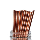 25pcs Foil Gold Silver Disposable Drinking Paper Straws Rainbow for Birthday Wedding Christmas Party Event Supplies