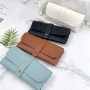 Cute Portable Sunglass Case - Pu Leather Soft Sunglasses Case Easy To Use Eyeglasses Case Pouch