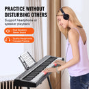 SucceBuy 88 Key Digital Piano Keyboard Semi Weighted Keys Full Size Electric Portable Keyboard Piano Set 1000Tones for Beginners