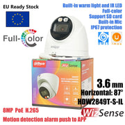 Dahua 8MP Smart Dual Light Fixed-focal Eyeball WizSense Network Camera HDW2849T-S-IL Built-in warm light and IR LED Microphone