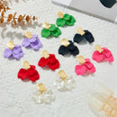 Colorful Petal Leaves Drop Earrings For Women Korean Fashion Jewelry Women's Accessories Charm Gift Wholesale