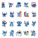 10/30/50PCS Disney Cute Cartoon Stitch Stickers DIY Phone Guitar Laptop Luggage Skateboard Graffiti Decals Fun Kid