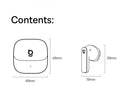 Baseus Bass BS1 NC -40dB Realtime Adaptive ANC Wireless Earbuds Bluetooth 6.0 Semi-Open Earphones LDAC Hi-Res Audio 6-Mic AI ENC