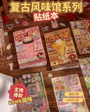 Japanese-Style Cute Sticker Book with Delicious Dessert and Cake Stationery Stickers, Suitable for Birthday and Back-to-School