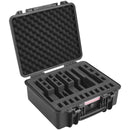 SucceBuy Hard Pistol Cases with Pre-cut PU Foam Lining Waterproof Dustproof Hard Gun Case for 1/2/5/6Pistol Lockable Pistol Case