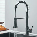 The Minimalist Retractable Kitchen Faucet in Brushed Stainless