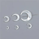 Natural Mother of Pearl Charm Sea Shell Beads Moon White Black Shell Pendant DIY Jewelry Making Necklace Earring Accessories