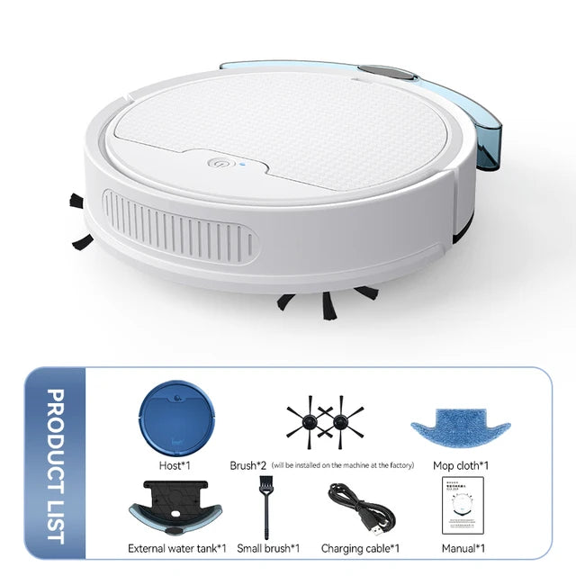 2024 New  3 In 1 Sweeping and Vacuuming Wireless Vacuum Cleaner Smart Sweeping Robot Home Sweeper Sweeping Robots For Home