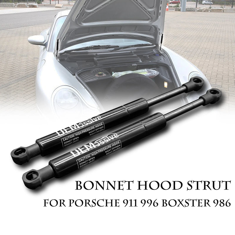 2X Bonnet Front Hood Lift Struts Support Shock Gas Spring Holder For Porsche Boxster 986 1996-2004 911 996 1999-2004 99651155101