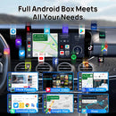 CarlinKit Android 13 LED AI Box Kabelloses CarPlay Kabelloses Android Auto Smart Car Multimedia Box Qualcomm Chip SD Erweiterbar auf 512GB