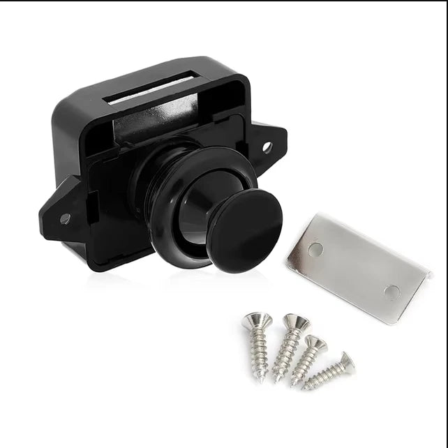 NAIERDI 10PCS Camper Car Push Lock Diameter RV Caravan Boat Motor Home Cabinet Drawer Latch Button Locks Furniture Hardware