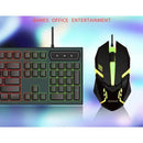 Kit Teclado Mouse Gamer M300 Português Brasil Membrana Retro Iluminado