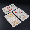 1PC, Flocking Jewelry Box Jewelry Tray, Color: Beige 2030