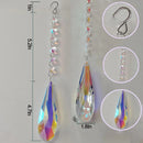 2PCS 3.5 Inch / 89mm Colorful Sun Catcher Rainbow Maker, Hanging Crystal Suncatcher, for Window Home Garden Ch