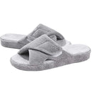 Comwarm Orthopedic House Slippers For Women Adjustable Indoor Slippers Fashion Open Toe Corduroy Bedroom Slides Fur Cotton Shoes