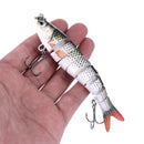 13,7 cm 27 g sinkende Wobbler 8 Segmente Angelköder Multi-Gelenk Swimbait Hardbait Angelzubehör für Barsch Isca Crankbait