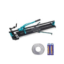 SucceBuy Manual Tile Cutter Laser Positioning Single Rails W/ Supporting Feet Professional Push Knife for Cutting Ceramic