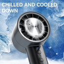 Small Fan Refrigeration Air Conditioner Portable Silent High-speed Led Display High Wind Power USB Charging Fan Handheld